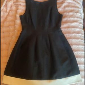 Black and white Halston dress